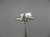 ESTATE EGL .80CT DIAMOND PLATINUM SOLITAIRE 6 PRONG ENGAGEMENT RING E SI1 #1905