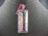 EXTRA LARGE 52.07CT DIAMOND & AAA KUNZITE 18KT WHITE GOLD 3D RECTANGULAR PENDANT