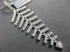 ESTATE LARGE .65CT DIAMOND 18KT WHITE GOLD 3D FLEXIBLE LEAF FUN LOVE PENDANT