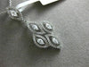 ESTATE 1.16CT ROUND MARQUISE DIAMOND 18KT WHITE GOLD MULTI LEAF FLOATING PENDANT