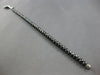 LARGE & LONG 39.8CT BLACK DIAMOND 14KT WHITE GOLD 3D ETERNITY TENNIS BRACELET