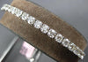 3.0CT DIAMOND 14K WHITE GOLD ROUND SEMI ETERNITY ADJUSTABLE LOVE TENNIS BRACELET