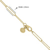ESTATE 14KT YELLOW GOLD 3D CLASSIC 2.5MM OVAL LINK LOVE CHAIN NECKLACE