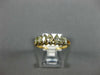 ESTATE .82CT FANCY YELLOW DIAMOND 14KT YELLOW GOLD SEVEN STONE ANNIVERSARY RING