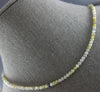 ESTATE 25.10CT MULTI COLOR DIAMOND 18KT WHITE GOLD 3D BY THE YARD FUN NECKLACE