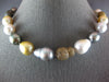 EXTRA LARGE 6.50CT MOCHA DIAMOND & AAA SOUTH SEA PEARL 14KT BLACK GOLD NECKLACE