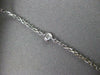 ANTIQUE 2.0CT DIAMOND 14KT WHITE GOLD FLOWER CLUSTER BY THE YARD NECKLACE #2676