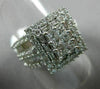 ESTATE LARGE 2.0CT DIAMOND 14KT WHITE GOLD 3D MULTI SHAPE CLUSTER PROMISE RING