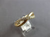 ESTATE .36CT DIAMOND 14K YELLOW GOLD CLASSIC ROUND CRISS CROSS INFINITY FUN RING