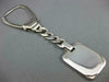 ESTATE LARGE 925 SILVER 3D CLASSIC RECTANGULAR ENGRAVEABLE KEYCHAIN #22928