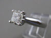 ESTATE 1.01CT PRINCESS DIAMOND PLATINUM SOLITAIRE ENGAGEMENT RING 5MM #18224