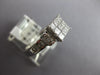 .93CT DIAMOND 18KT WHITE GOLD 3D PRINCESS & BAGUETTE INVISIBLE ENGAGEMENT RING