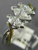 ESTATE .75CT  MARQUISE DIAMOND 14K 2 TONE GOLD 3D INFINITY LOVE ANNIVERSARY RING