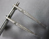 ESTATE 0.42CT DIAMOND 18KT WHITE GOLD 3D ELONGATED PYRAMID FUN HANGING EARRINGS