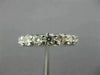 ESTATE LARGE 4CT DIAMOND 14K WHITE GOLD CLASSIC ETERNITY ANNIVERSARY RING #26175