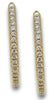 .57CT DIAMOND 18KT YELLOW GOLD ROUND INSIDE OUT HOOP HUGGIE FUN HANGING EARRINGS