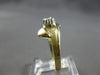 ESTATE WIDE .07CT DIAMOND 14KT YELLOW GOLD MATTE & SHINY FRIENDSHIP RING #27989