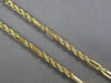 WIDE & LONG 14K YELLOW GOLD 3D SOLID HANDCRAFTED ROPE BY THE YARD CHAIN NECKLACE