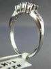 ESTATE .60CT DIAMOND 14KT WHITE GOLD 3 STONE WEDDING ANNIVERSARY RING #22946