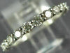 1.03CT DIAMOND 18KT WHITE GOLD 3D ROUND SHARE PRONG ETERNITY ANNIVERSARY RING