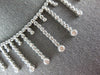 ESTATE 5.26CT DIAMOND 14KT WHITE GOLD CHANDELIER SEMI ETERNITY NECKLACE #27062