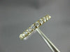 0.5CT DIAMOND 14KT WHITE GOLD 3D SEMI ETERNITY ROUND WEDDING ANNIVERSARY RING