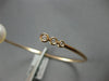 .09CT DIAMOND & AAA SOUTH SEA PEARL 14KT ROSE GOLD 3D FLEXIBLE BANGLE BRACELET