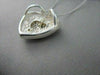 ESTATE .30CT DIAMOND 14KT YELLOW GOLD & 925 SILVER HEART FILIGREE PENDANT #21980