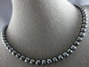 EXTRA LARGE & LONG 331.9CT BLACK DIAMOND 14KT WHITE GOLD ETERNITY LOVE NECKLACE