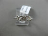 ESTATE 1.02CT DIAMOND 14K WHITE GOLD 3 STONE PAST PRESENT FUTURE ENGAGEMENT RING