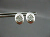 ESTATE .40CT OVAL PRINCESS DIAMOND 14KT WHITE GOLD EARRINGS SIMPLY AMAZING #7768
