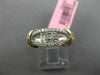 ESTATE WIDE .57CT ROUND & PRINCESS DIAMOND 18K WHITE & ROSE GOLD ETOILE FUN RING