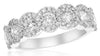 ESTATE 1.88CT DIAMOND 18KT WHITE GOLD 3D CLASSIC ROUND HALO ANNIVERSARY RING