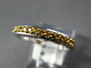 ESTATE .36CT AAA YELLOW SAPPHIRE 18KT WHITE GOLD 3D SEMI ETERNITY 3mm FUN RING