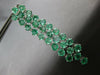 22.03CT AAA COLOMBIAN EMERALD 18KT WHITE GOLD 3 ROW CHANDELIER CLIP ON EARRINGS