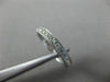 ESTATE .25CT DIAMOND 18KT WHITE GOLD 3D FILIGREE SEMI ETERNITY ANNIVERSARY RING