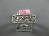 1.24CT WHITE & PINK DIAMOND 18K WHITE & ROSE GOLD HALO WEDDING ANNIVERSARY RING