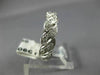 ANTIQUE 1.60CT DIAMOND 14K WHITE GOLD INFINITY FISHTAIL WEAVE ETERNITY RING #335