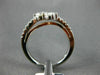 ESTATE .65CT DIAMOND 14KT WHITE & ROSE GOLD 3D TWO STONE SIDE BY SIDE LOVE RING