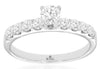 ESTATE .70CT DIAMOND 14KT WHITE GOLD 3D CLASSIC ROUND 4 PRONG ENGAGEMENT RING