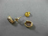 ANTIQUE 14KT YELLOW GOLD 3D HANDCRAFTED LADY CAMEO OVAL STUD EARRINGS #25295