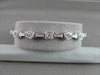ANTIQUE 14KT WIDE 1.04CTW DIAMOND FILIGREE SQUARE & ROUND BRACELET