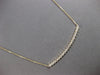 ESTATE .83CT DIAMOND 14K YELLOW GOLD 3D CLASSIC ROUND FILIGREE BAR LOVE NECKLACE
