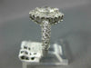 ESTATE 1.32CT DIAMOND 14K WHITE GOLD MARQUISE & ROUND HALO ENGAGEMENT RING #1542