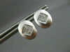 ESTATE .40CT OVAL PRINCESS DIAMOND 14KT WHITE GOLD EARRINGS SIMPLY AMAZING #7768