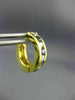 ESTATE .72CT DIAMOND & AAA SAPPHIRE 14KT YELLOW GOLD 3D HUGGIE EARRINGS #25790