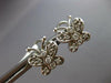 ESTATE .44CT DIAMOND 14KT WHITE GOLD 3D CLASSIC BUTTERFLY LOVE CLIP ON EARRINGS