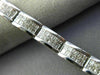 ESTATE WIDE & LONG 1.35CT DIAMOND 18KT WHITE GOLD ETOILE LOVE TENNIS BRACELET