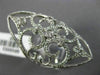 LARGE 1.33CT DIAMOND 14KT WHITE GOLD 3D OPEN FILIGREE FLOWER MARQUISE SHAPE RING