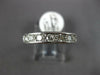 ESTATE .52CT DIAMOND 14K WHITE GOLD ROUND CHANNEL PAVE FILIGREE ANNIVERSARY RING